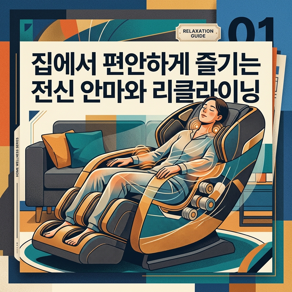 집에서 편안하게 즐기는 전신 안마와 리클라이닝 제품 이미지